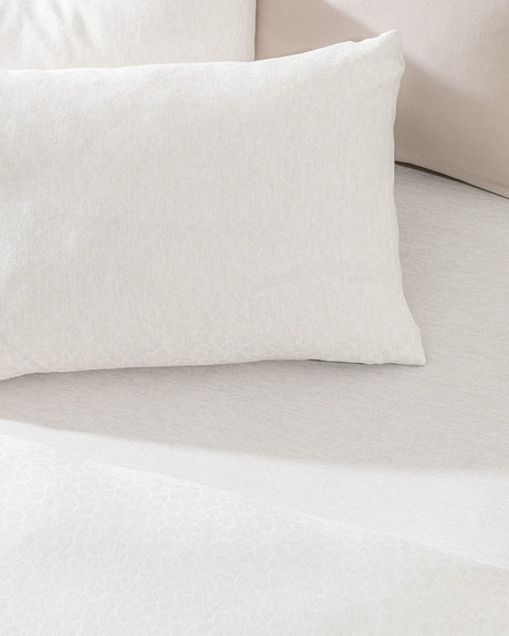 Viscose Cotton Blend Double Duvet Cover Set - Jacquard Weave