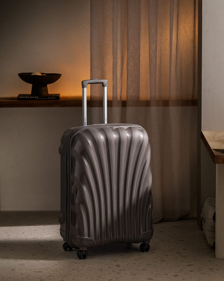Large Hard Shell Travel Suitcase - Grey