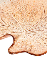 Glass Decorative Plate - Elegant Lotus Motif for Modern Tables