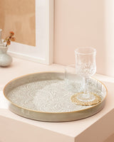 Durable Metal Serving Tray - Modern Minimalist Design for Elegant Hosting