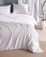 100% Cotton Jersey Knit Full/Queen Duvet Cover Set with Fitted Sheet
