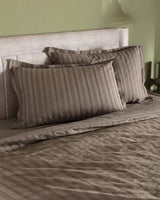 King Size 100% Cotton Dobby Weave Bedding Set, Taupe