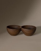 Plastic Dual-Compartment Snack Bowl - Oslo Antibacterial Design