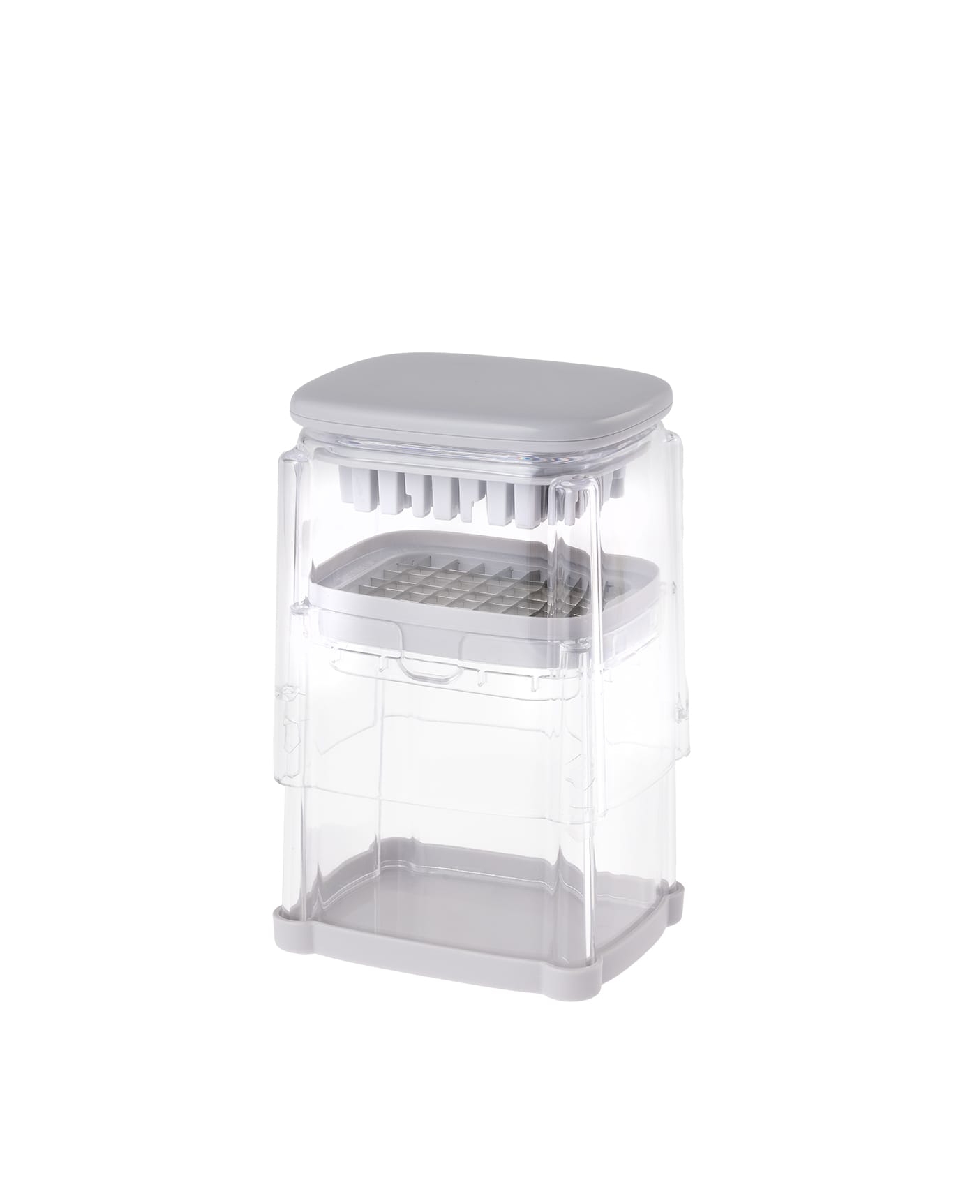 Ethan Manual Food Chopper & Vegetable Slicer - White/Gray Kitchen Tool