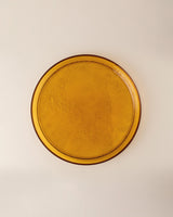 Premium Glass Serving Plate - Sophisticated Crocus Design for Modern Tables