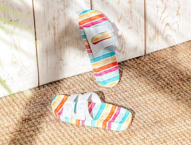 PVC Women's Slippers - Colorful Design