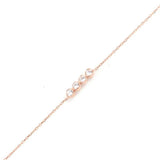 Premium 925 Sterling Silver Zircon 4 Row Waterfall Bracelet