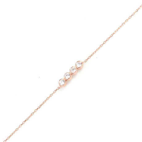 Premium 925 Sterling Silver Zircon 4 Row Waterfall Bracelet