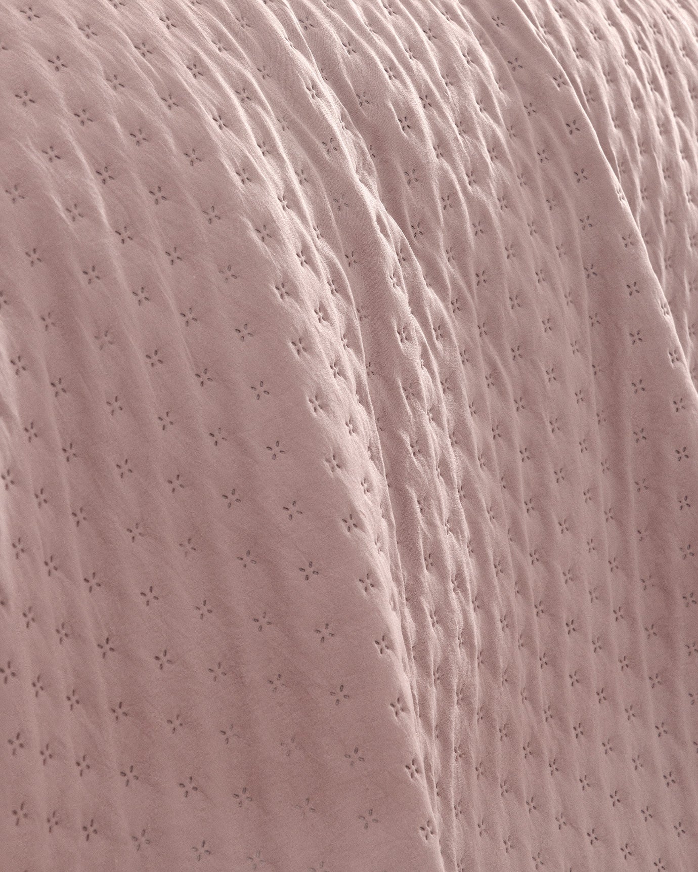 Polyester Double Bedspread - Elegant Powder Pink
