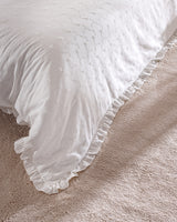 Saule King Size 100% bomuld sengetøjssæt - broderet detalje