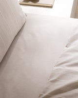 Ensemble de housse de couette double en mélange de coton - Tissage Dobby Amelia