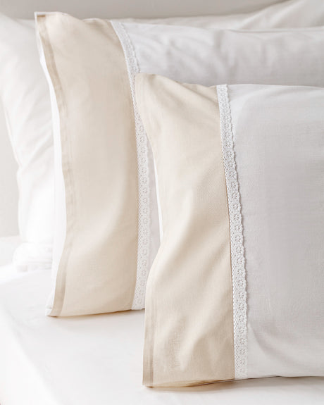 Nicola 100% Cotton Pillowcase - Soft & Breathable Bedding