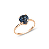 Swarovski Crystal 925 Sterling Silver Ring - Bezel & Prong Set Love Symbol