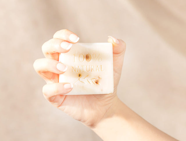 Natural Rose Scented Bar Soap - Gentle Cleansing, 125g