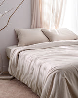 Loris Double 100% Cotton Embroidered Duvet Cover Set