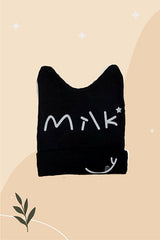 3 - Pack 100% cotton Baby Beanie Set - "Milk" Design - TryAladdin