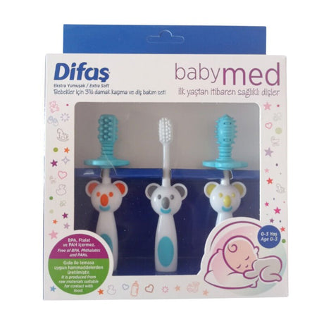 3 - Piece Baby Gum & Dental Care Set - Extra Soft, BPA - Free (0 - 3 Years) - TryAladdin