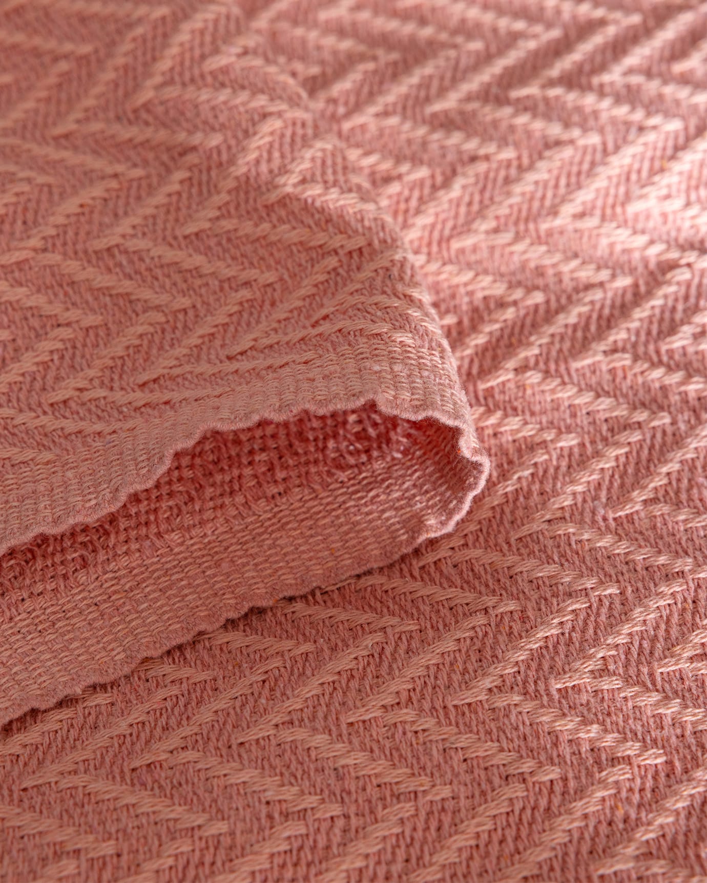 Elegant Powder Pink Twin Bedspread