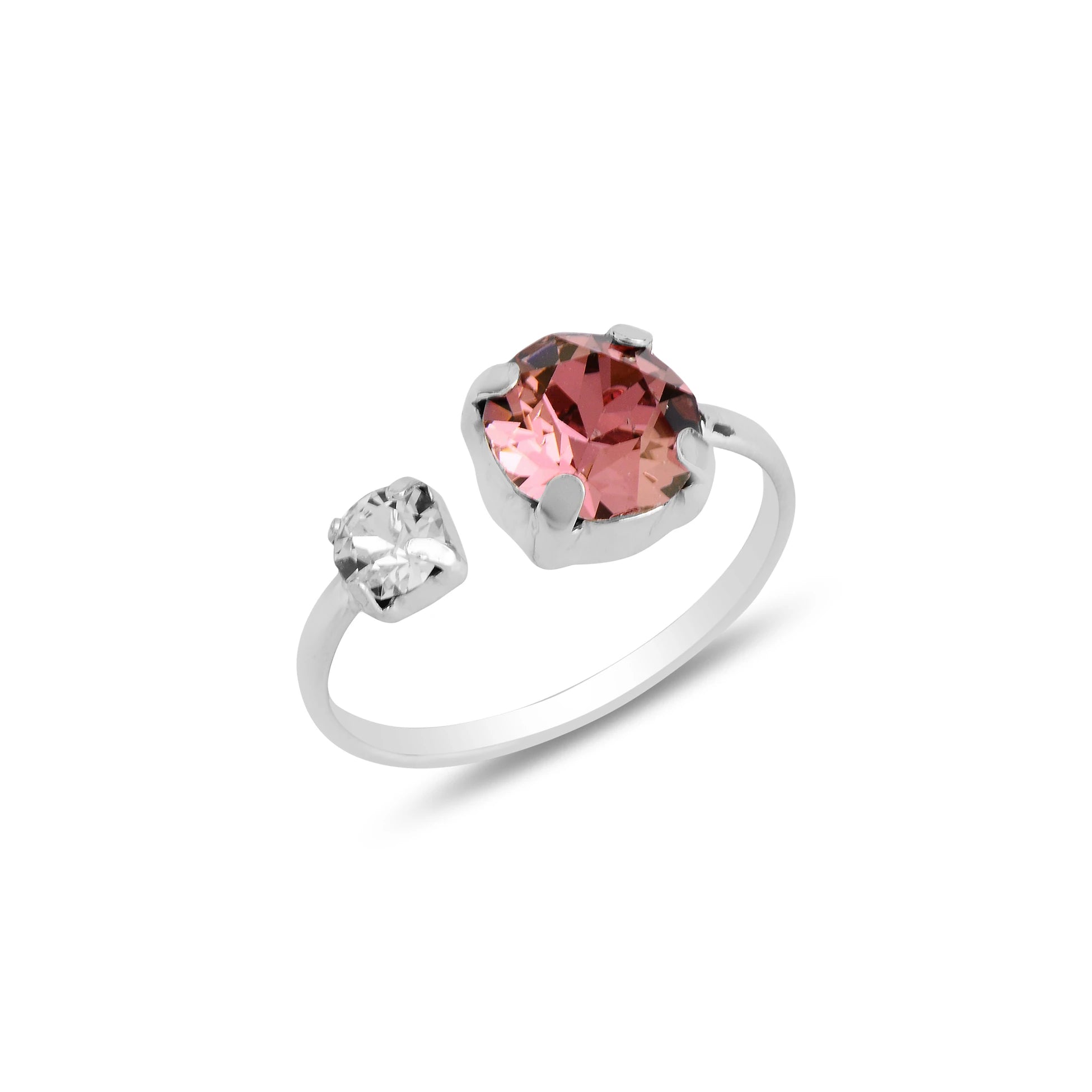 Duo Double Ring - Minimalist Design with Brilliant Everyday Sparkle