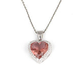 925 Sterling Silver Heart Zultanite Pendant Necklace