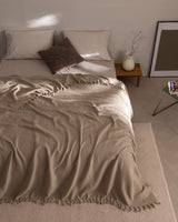 Twin Size Cotton Bedspread - Soft & Breathable Bed Cover