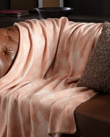 Cozy Terracotta Throw Blanket for Sofa, Bed & Lounging