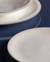 Fine Bone Porcelain 6-Person Dinner Set - Timeless White