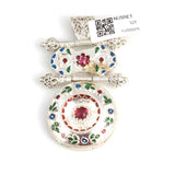 Premium 925 Sterling Silver Enamel Pendant