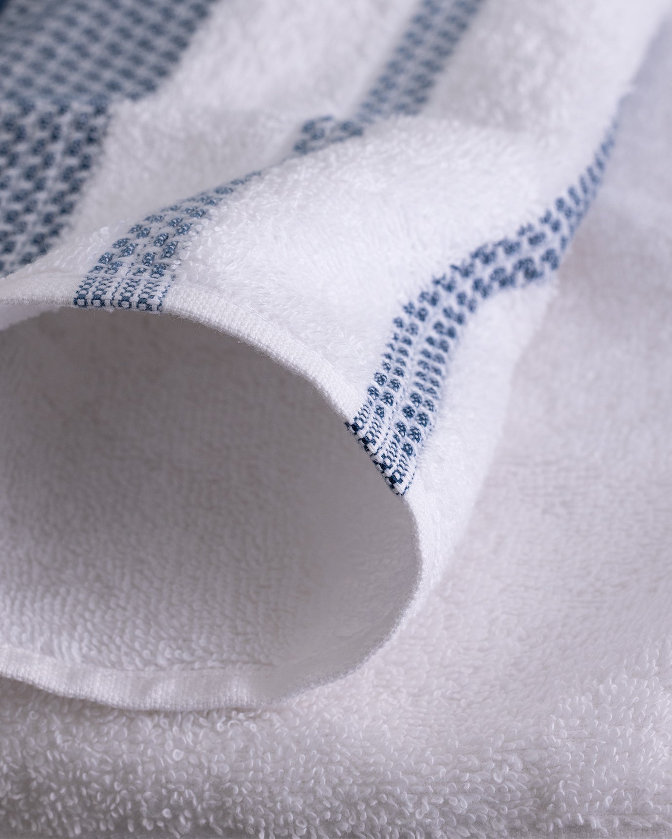 Ultra Soft Cotton Face Towel - Absorbent Navy Blue & Blue