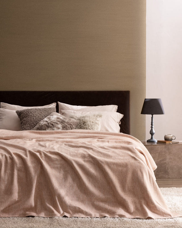 Polyamide & Acrylic Blend Double Blanket - Soft Knit Comfort