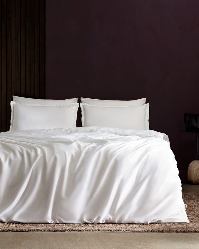Clarette King Size Bamboo Sateen Duvet Cover & Bedding Set