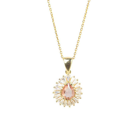 Premium 925 Sterling Silver Drop Zultanite Baguette Necklace