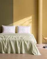 100% Cotton Single Bedding Set - Breathable Pique Weave