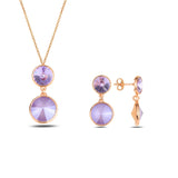 Sterling Silver Swarovski Crystal Set - Minimalist Elegance