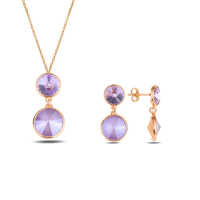 Sterling Silver Swarovski Crystal Set - Minimalist Elegance