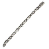 925 Sterling Silver Engraved Bracelet - Oxidized Antique Style