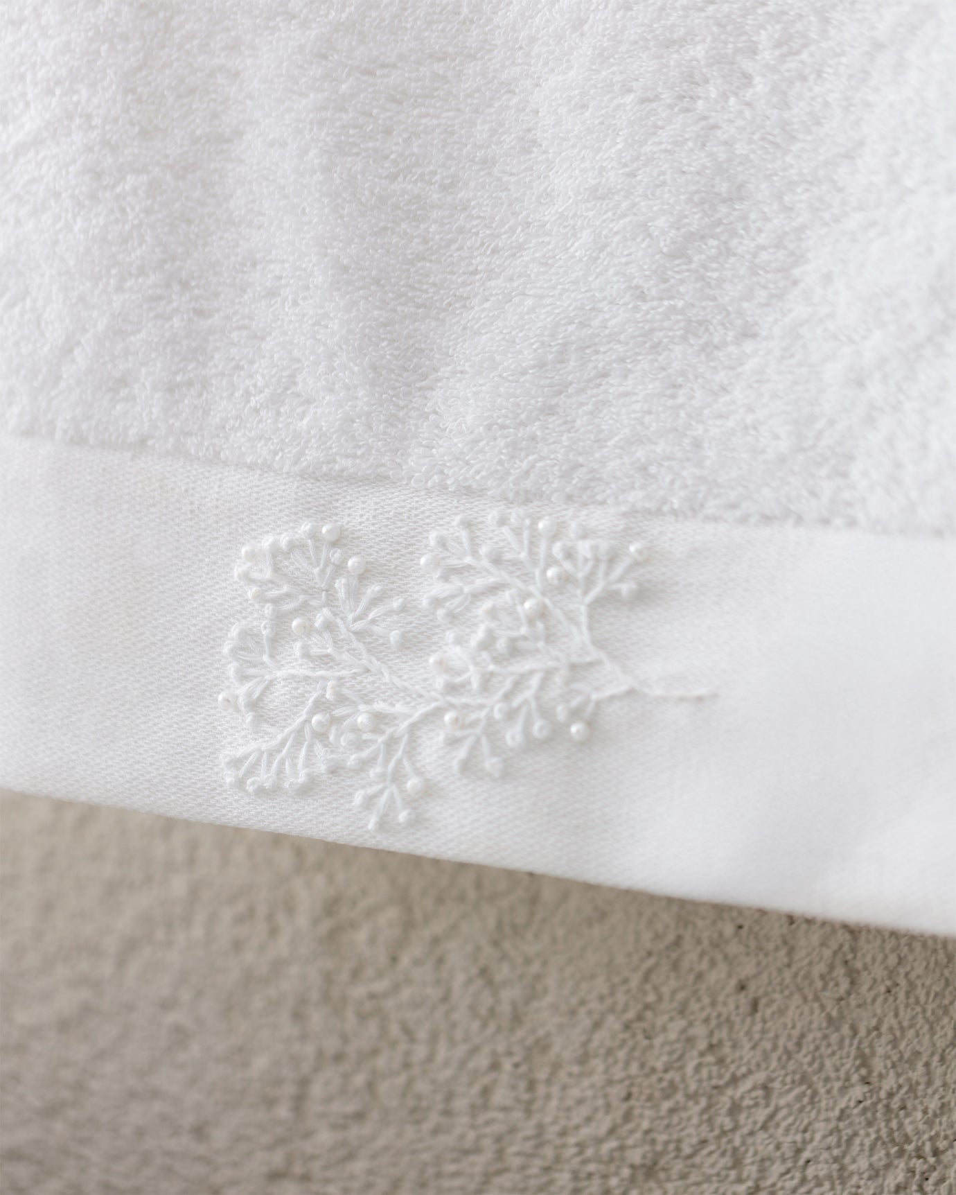 100% Cotton Hand Towel - Berly Embroidered Design