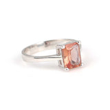 925 Sterling Silver Zultanite Ring - Rectangular Cut Gemstone