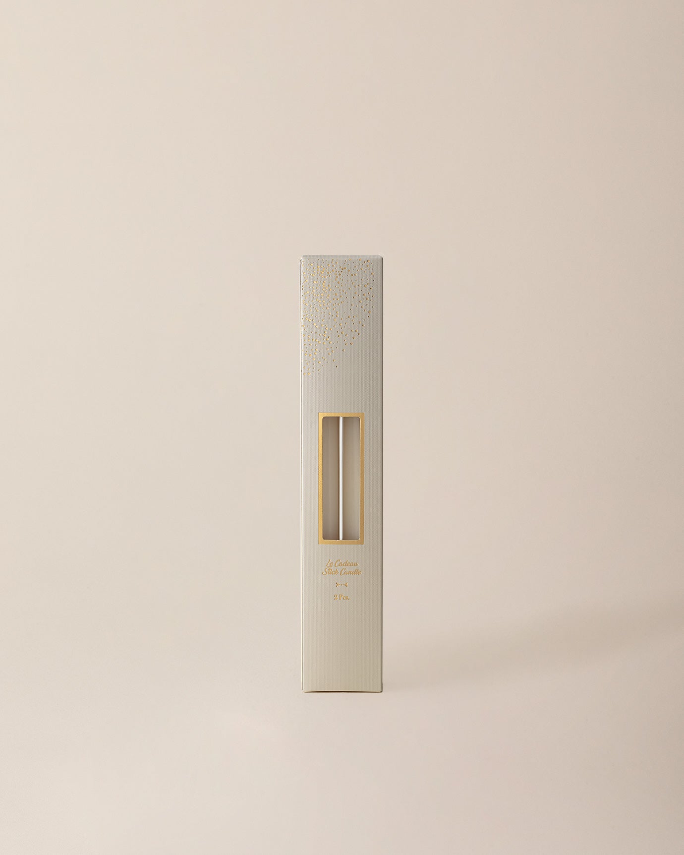 Elegant 25cm Ecru Taper Candle - Decorative Home Accent