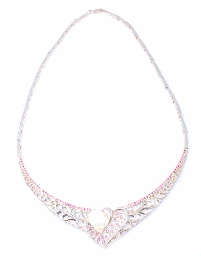 Premium 925 Sterling Silver Filigree Heart Necklace
