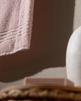 Plush Cotton Face Towel - Powder Pink