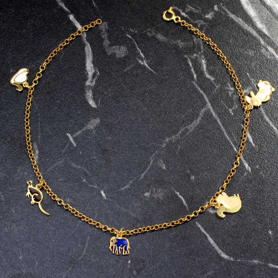 Premium 925 Sterling Silver Animal Motif Anklet