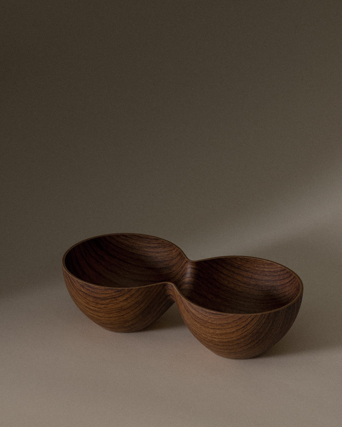 Plastic Dual-Compartment Snack Bowl - Oslo Antibacterial Design