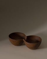 Plastic Dual-Compartment Snack Bowl - Oslo Antibacterial Design
