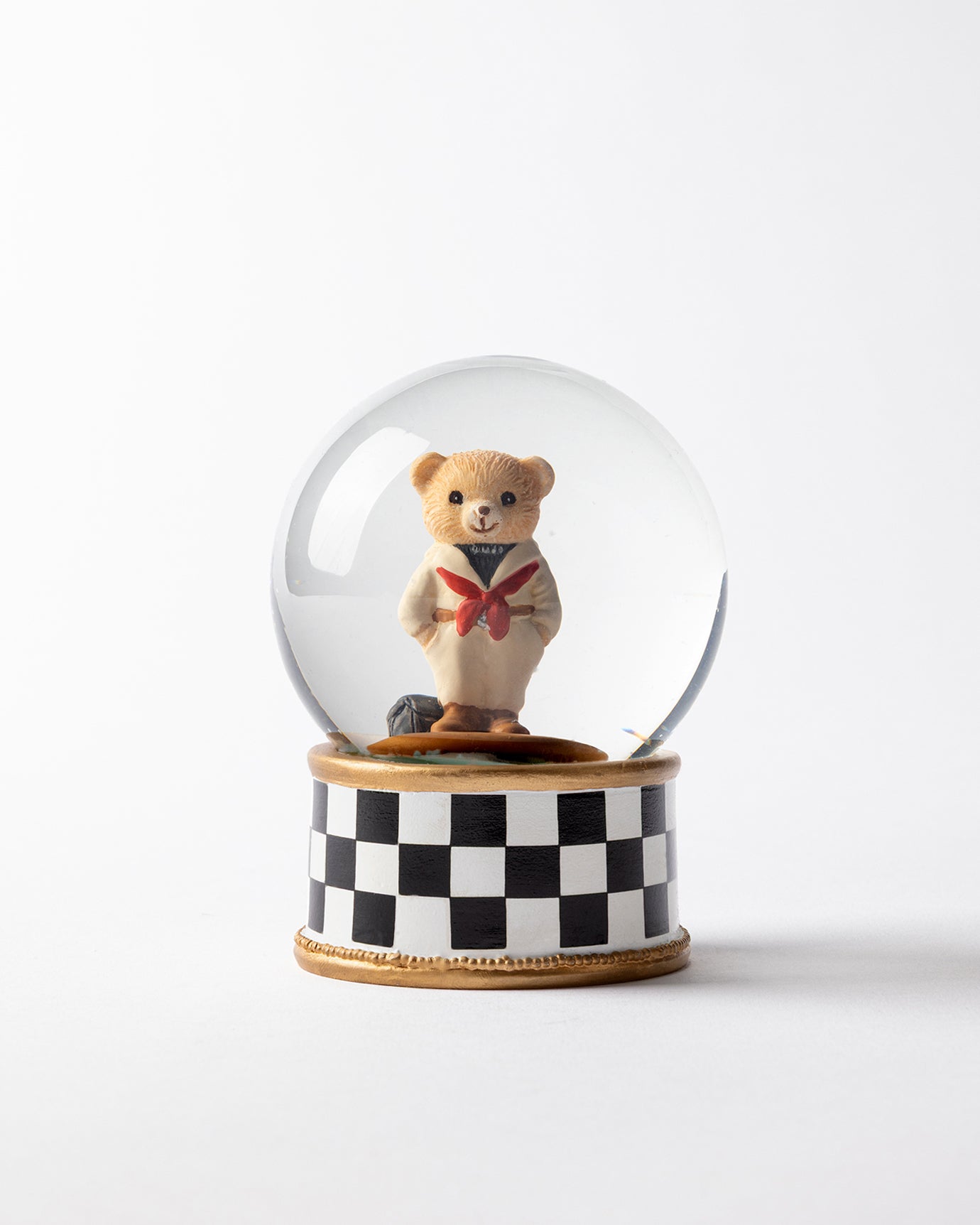 Picard Bear Snow Globe - Whimsical Home Decor Accent