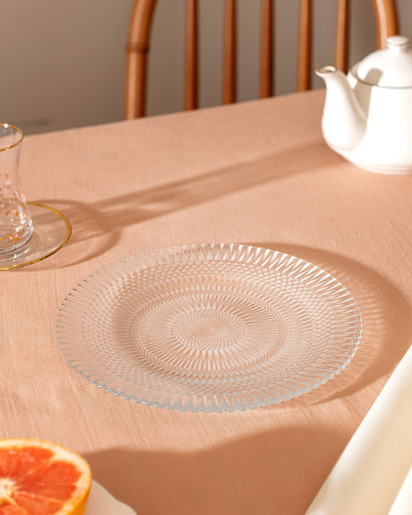 Clear Glass Pasta Plate - Versatile Everyday Dining