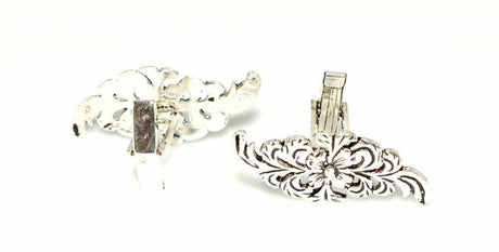 925 Sterling Silver Leaf Design Cufflinks