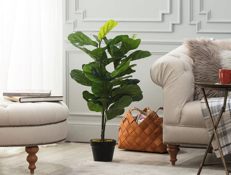 Joncher Faux Potted Plant - Realistic Home Decor Greenery