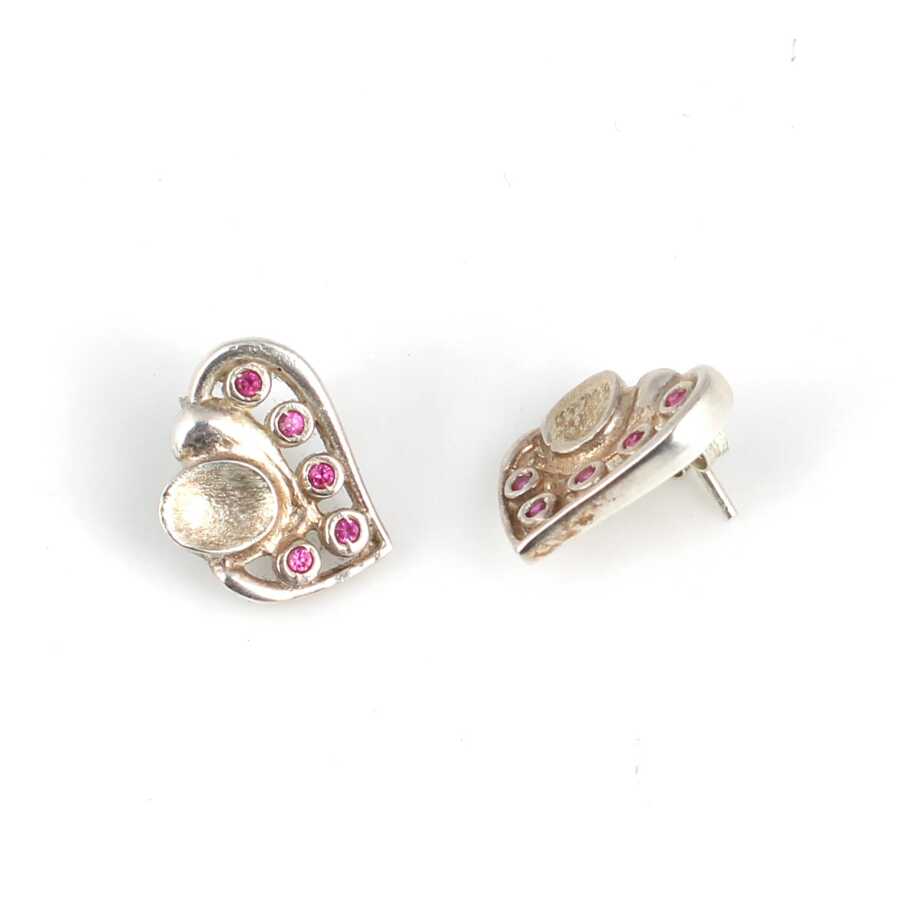 Premium Sterling Silver Openwork Heart Earrings