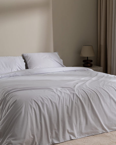 Yuviera Embroidered 100% Cotton Double Duvet Cover Set